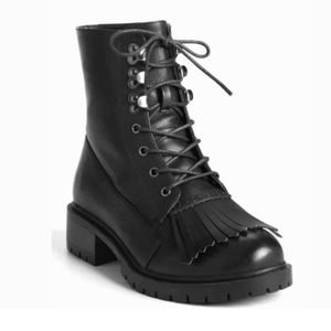 Torrid size 7 tassel toe moto boots euc